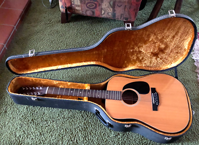Vintage Guitar Natural Original Hard Shell Case 12 String JAPANESE