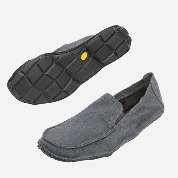 Vibram Uno Cuarto Gris/Negro Cáñamo Hombre Tallas EU 40-47 Nuevo!!! - Imagen 3 de 4