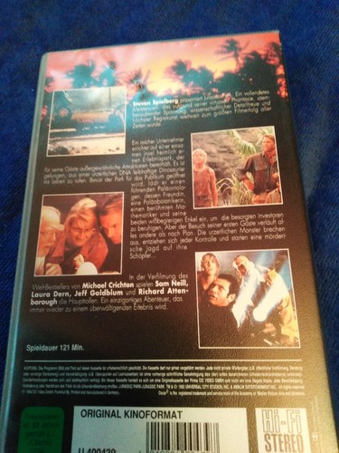 Jurassic Park (1994) VHS Video Kassette Kult Dinosaurier Film gebraucht Erbe - Bild 4 von 7