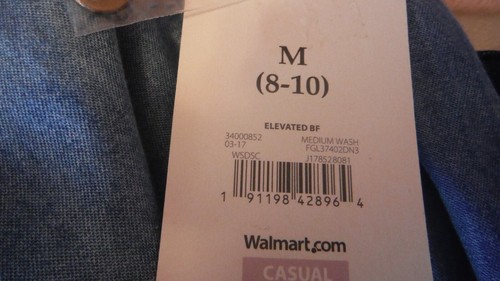 Faded Glory Women's M=8-10 Denim/Chambray Look Shirt, NWT - Picture 7 of 7