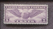 Scott No. C12- 5c Violet MH