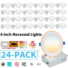 Ultra-Thin LED Recessed Downlight-Canless - Selectable CCT - 27K/30K/35K/40K/50K