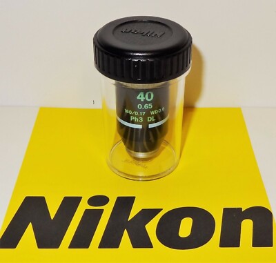 Nikon CF Achromat DL 40X Phase Microscope Objective For YS100 | eBay