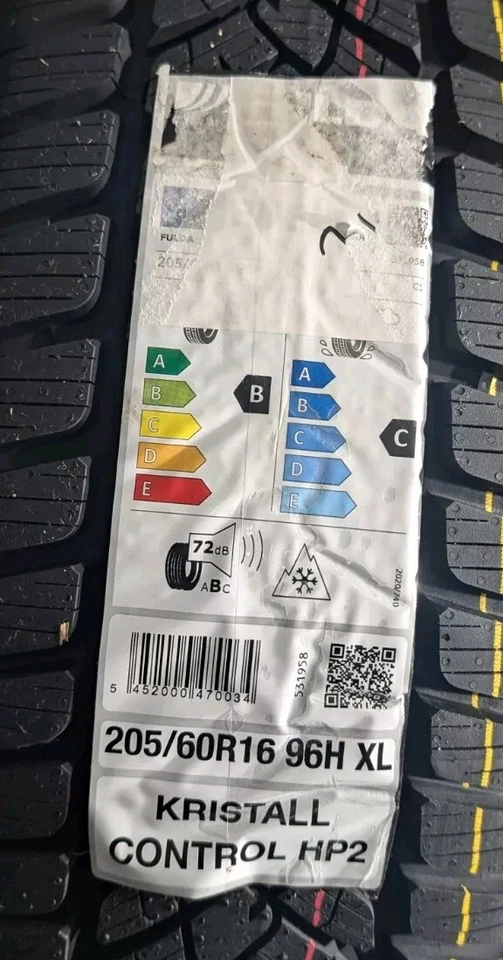 Winterkomplettrad-Satz Opel Combo e 205-60R16 Fulda Winterrad 99 - Bild 2 von 4