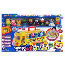 Pororo Melody School bus with 10 Figures Change to Playground play set Toy Korea