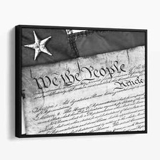 Arte de pared con impresión en lienzo We The People - Constitución de los Estados Unidos Estados Unidos América