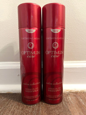 2 SoftSheen-Carson Optimum Care Salon Collection Sheen Spray 10 Oz. Each