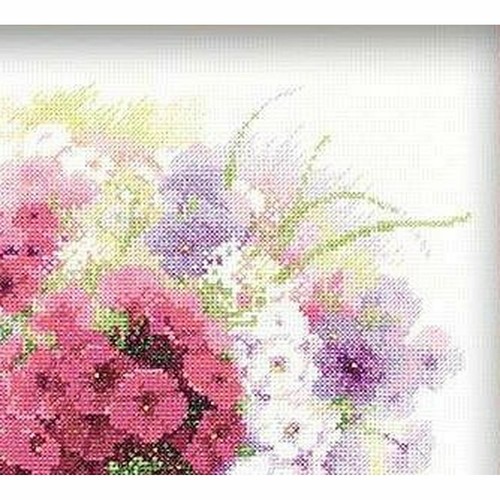 Cross-stitch kit Watercolour Phlox 1069 Riolis 14ct - Picture 3 of 7