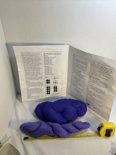 Cabin Fever Picket Fence #155 Purple Yarn Two Tone, Lynda Gemmell Instruc &yarn - Picture 3 of 6