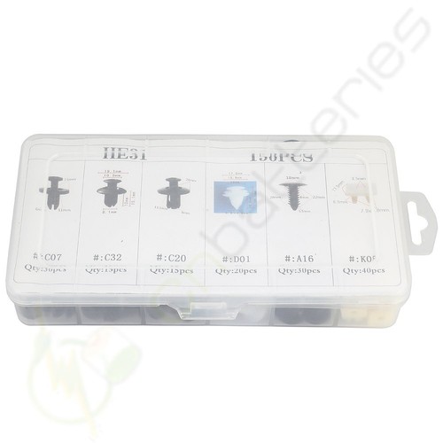150PCS Car Push Pin Rivets Clip Door Pannel Bumper Repair Fastener Clips Kit US - Picture 7 of 12
