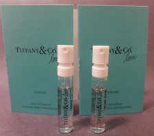 2x NEW TIFFANY & Co LOVE FOR HER EAU DE PARFUM EDP SAMPLE SPRAY .04oz, 1.2ml