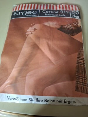Vintage Feinstrumpf Ergee, Cortina 911, hauchfein, Gr. 10,5 - 11, anthrazit - s2 - Bild 1 von 2