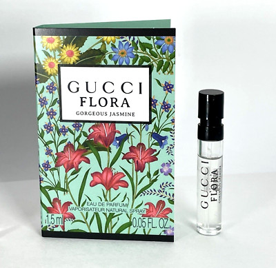 Gucci Flora Gorgeous Jasmine Eau de Parfum Womens Sample Spray .05oz/1.5 ml EDP