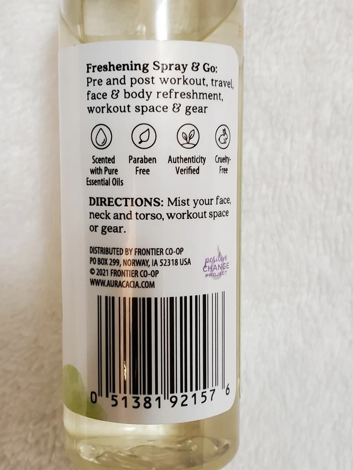 Bruma de entrenamiento purificadora Aura Cacia 2 fl oz (59 ml) árbol de té y limón Foto 3 de 4
