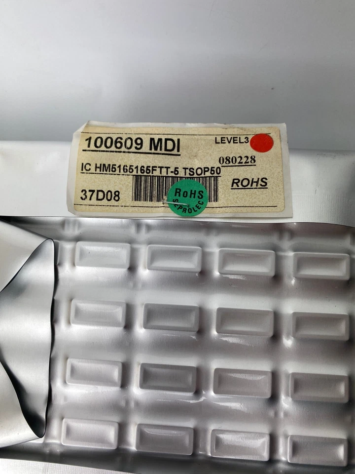 Elpida HM5165165FTT‑5 TSOP50, DRAM Memory Chip, BOX - 272QTY - Image 4 of 4