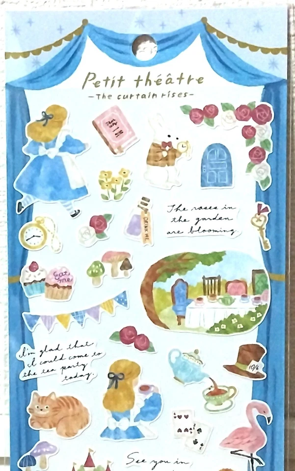 MIND WAVE Petit Theatre Sticker Fairy Tale Alice in Wonderland Kid MADE IN JAPAN - Image 2 of 3