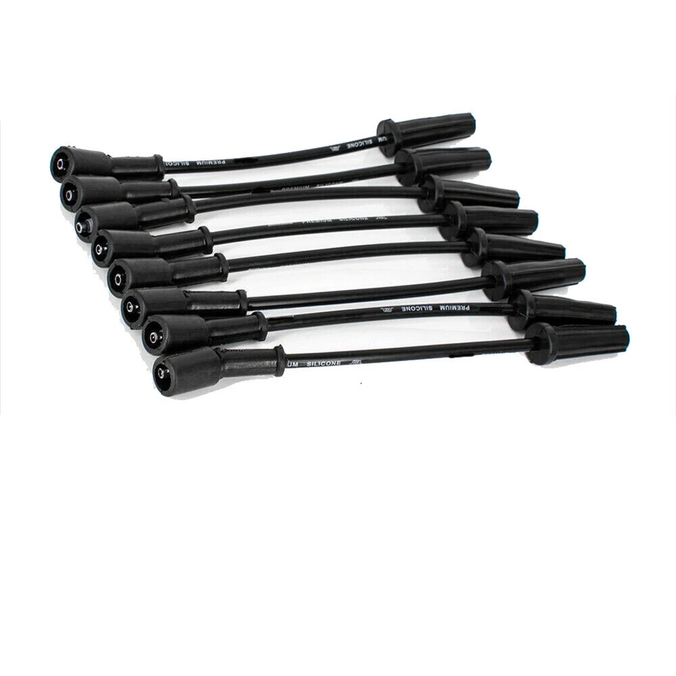 8pcs 9748UU Wire and 8pcs 41-110 Spark Plug Set For Chevy GMC 4.8L 5.3L 6.0L - Image 2 of 4