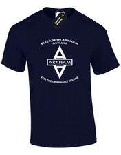 Image of ARKHAM ASYLUM MENS T SHIRT BAT DARK KNIGHT MAN TOP NEW QUALITY DESIGN GOTHAM