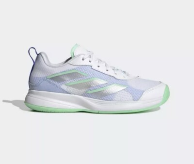 Adidas Women's AvaFlash Tennis Shoe Sneaker White Green Blue HP5272 Sizes NEW