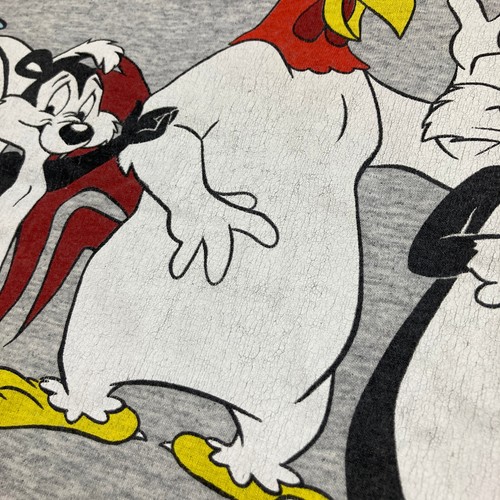 Vintage Looney Tunes Shirt Womens XXL Gray 1991 Bugs Bunny Cartoon Nightgown 90s - Picture 9 of 14