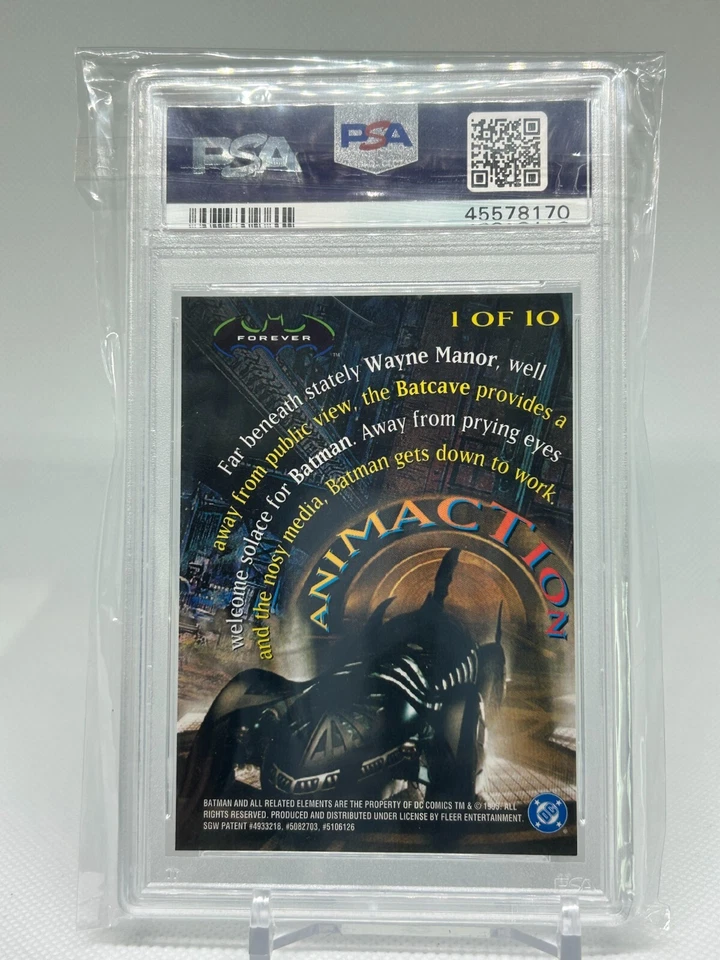 1995 Ultra Batman Forever Animaction #1 Batman PSA 10 - Image 2 of 2