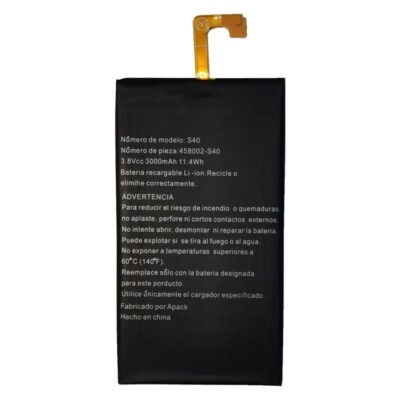 For 458002-S40 Caterpillar CAT S40 Replacement Battery CAT S40 3.8V 3000mAh