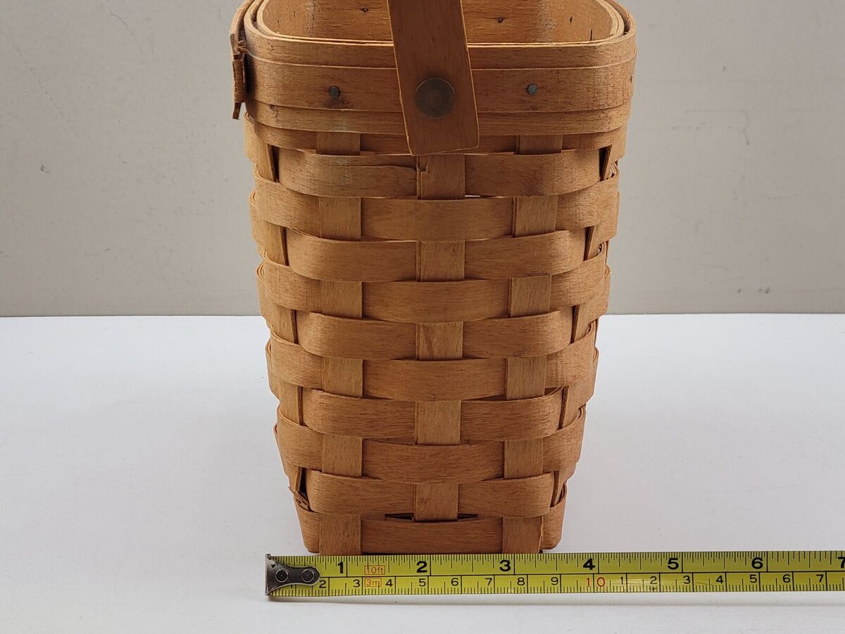 Longaberger 1995 Edition Dresden Basket Warm Brown w/ Swing