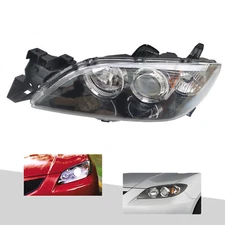 For Mazda 3 Sedan 2004 - 2009 Left Headlight Assembly Projector Lamp Driver Side
