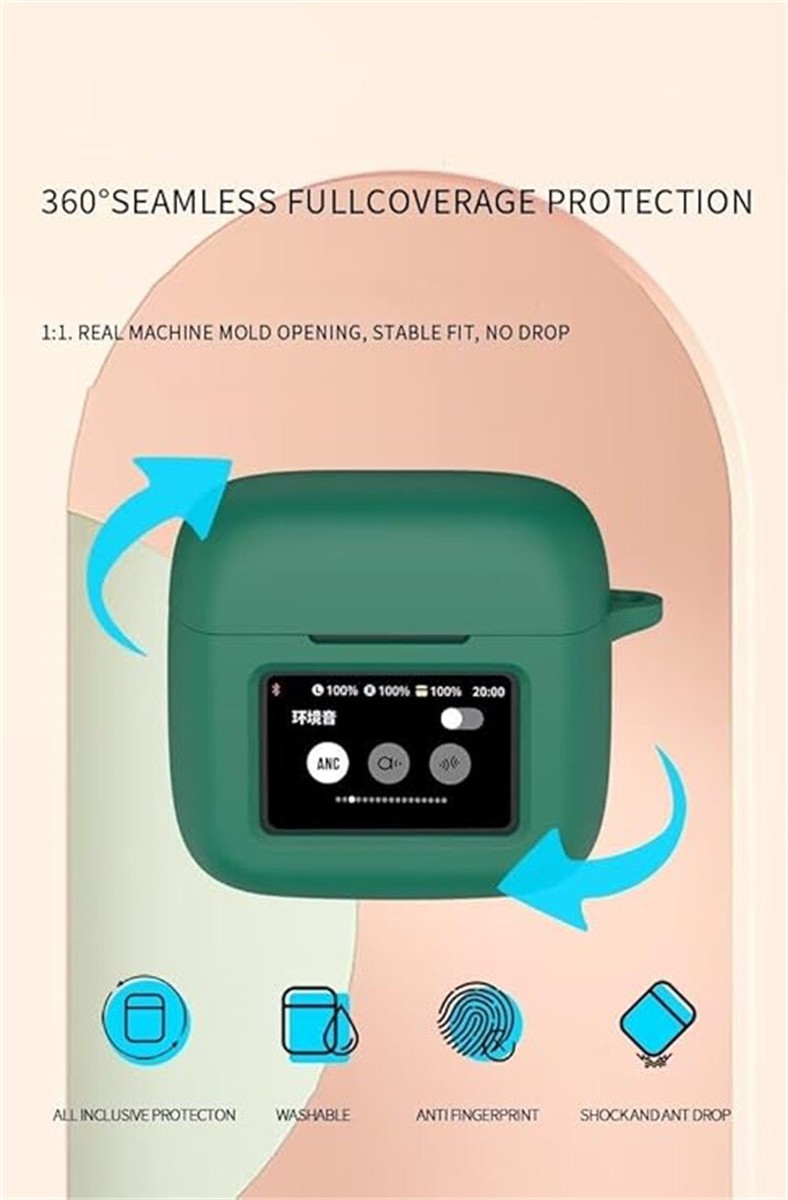 Case for JBL Tour Pro 3, Soft Silicone Protective Portable Case for JBL Tour Pro 3, Soft Silicone Protective Portable