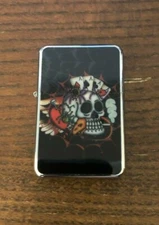 Brand New Star® Refillable Design Emblem Flip Top Lighter Skull Fast Ship!