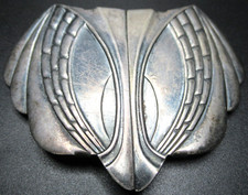 Silver Plate Art Deco Patent 121508 Buckle