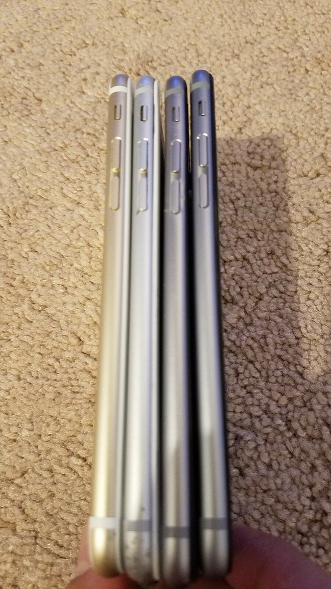 Lot of 4 Apple iPhone 6 Model: A1549 - different storage