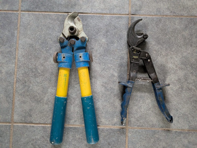 Klauke - Dönges 2x Kabelscheren für Al-& Cu-Kabel Ø 32+38mm
