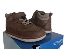 Stride Rite Braxton espresso Boy's Boots Size 7W Little Kid NWT Flex Comfort