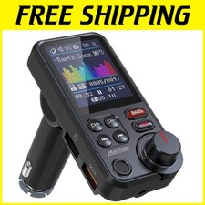 Bluetooth Car Adapter 1.8" Color Screen FM Transmitter
