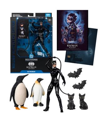 McFarlane DC Batman Returns Theatrical Edition Catwoman 7  Movie DELUXE BUNDLE