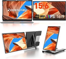 15.6" Laptop Screen Extender FHD 1080P IPS Portable Monitor for 13"-17" Laptop