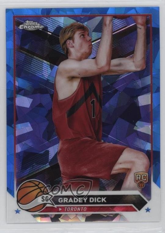 2023-24 Topps Chrome Sapphire Edition Gradey Dick #169 Rookie RC 08vz