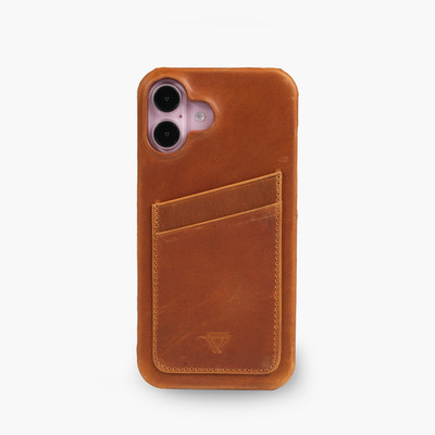 Wachikopa Full Wrap Lederhülle iPhone 16 Plus mit Kartenfächern
