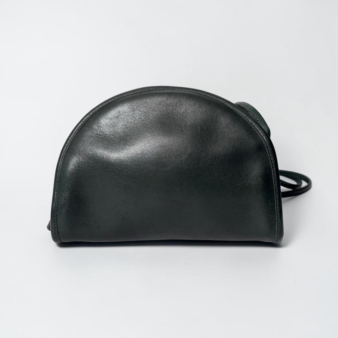 COACH Old Coach Half Moon Shoulder Bag Green From JAPAN