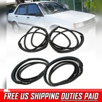 Set Weatherstrip Door Rubber Seal For Toyota Corolla E80 AE80 A82 Sedan 1983-87
