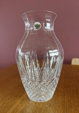 Cristal D Arques Longchamp Heavy Cut Lead Crystal Vase 9 3/4” Large Box Vintage