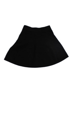 Milly Minis Girls Textured Elastic Waist A-line Skirt Black Size 10