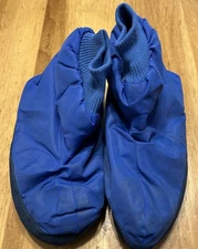 Vintage Frostline Blue Down Insulated Booties Slippers L Made In Colorado USA