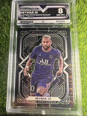 2021-22 Panini Obsidian - Neymar Jr. - Electric Etch White Pulsar 09/11 - ACE 8