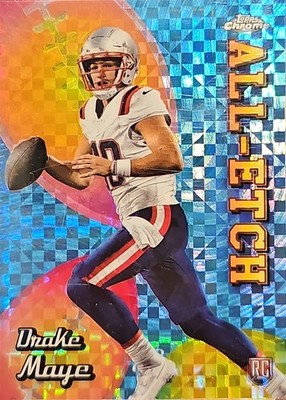 2024 Topps Chrome Chrome All-Etch#CAE-DM Drake Maye X-Fractor