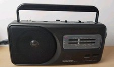 Roberts RP16 Portable FM Radio Black Vintage Working