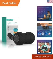 Vibrating Peanut Massage Ball Roller, Electric Double Lacrosse Massage Ball w...