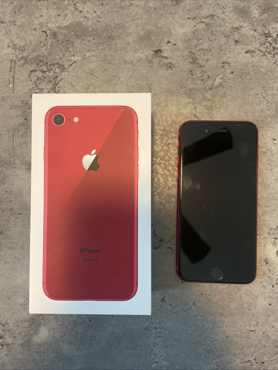 Apple iPhone 8 256GB Red Good Condition Unlocked No Cord No