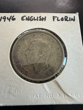 1946 Great Britain George VI Florin Two Shillings Silver